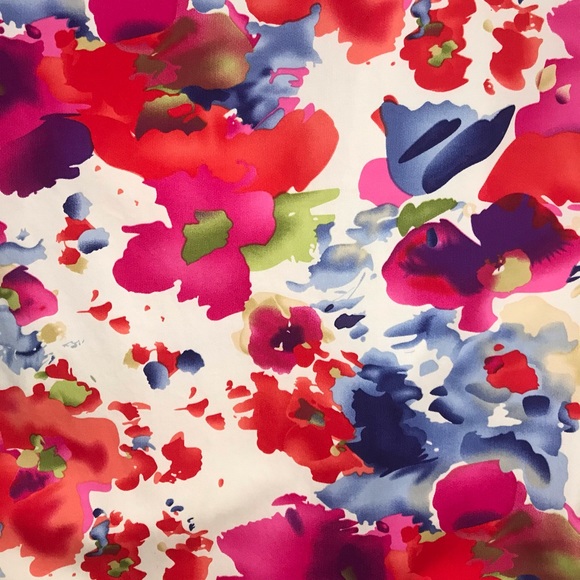 Alyn Paige 97% Cotton Floral Print Dress - 9/10 - Picture 14 of 16